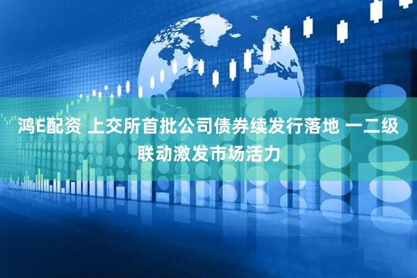 鸿E配资 上交所首批公司债券续发行落地 一二级联动激发市场活力